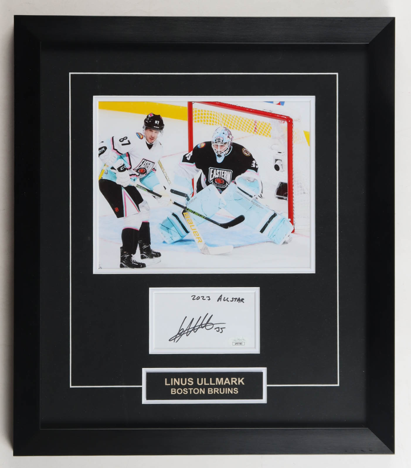 Linus Ullmark Signed All-Star Game Custom Framed Cut Inscribed "2023 All Star" (JSA) at PristineAuction.com Linus Ullmark Signed All-Star Game Custom Framed Cut Inscribed "2023 All Star" (JSA) at PristineAuction.com
