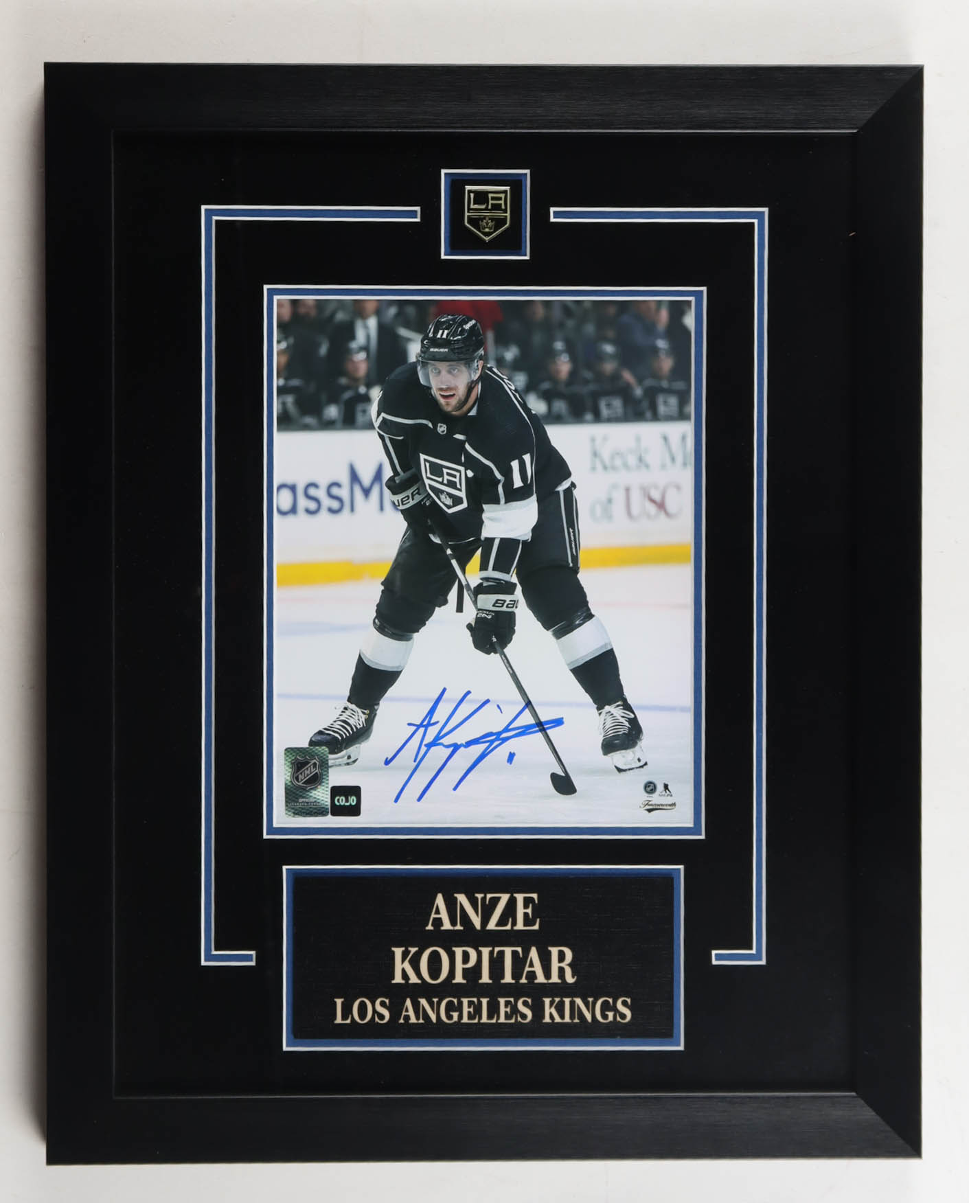Anze Kopitar Signed Kings Custom Framed Photo (COJO) at PristineAuction.com Anze Kopitar Signed Kings Custom Framed Photo (COJO) at PristineAuction.com
