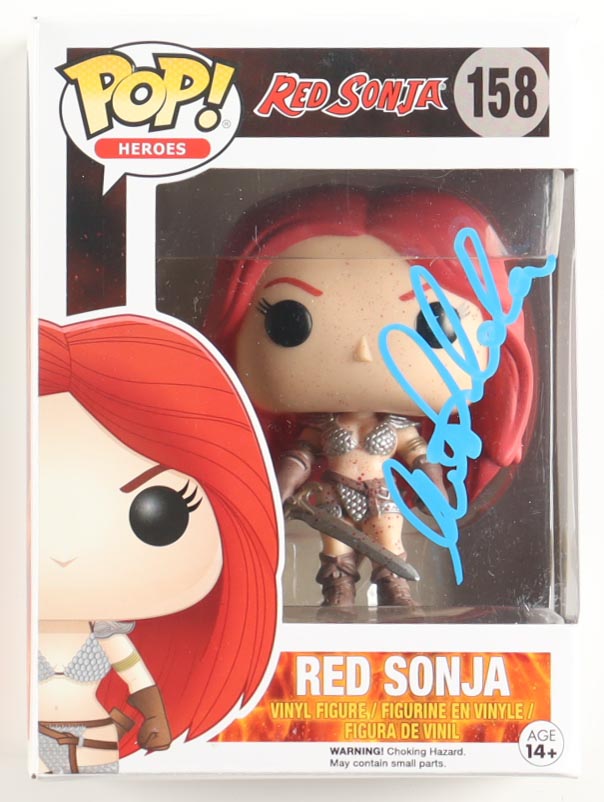 Matilda Lutz Signed "Red Sonja" #158 Red Sonja Funko Pop! Vinyl Figure (ACOA) at PristineAuction.com Matilda Lutz Signed "Red Sonja" #158 Red Sonja Funko Pop! Vinyl Figure (ACOA) at PristineAuction.com