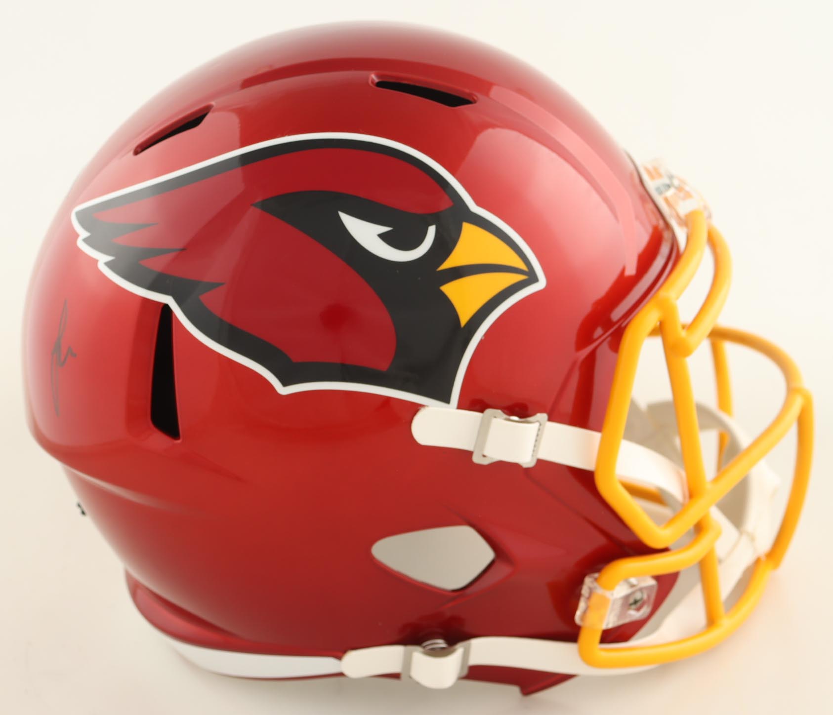 Larry Fitzgerald Signed Cardinals Full-Size Speed Helmet (Beckett) at PristineAuction.com Larry Fitzgerald Signed Cardinals Full-Size Speed Helmet (Beckett) at PristineAuction.com