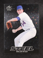 Nolan Ryan 2023 Leaf Trinity Mega Box Steel Stars and Dots Silver #S-52 at PristineAuction.com