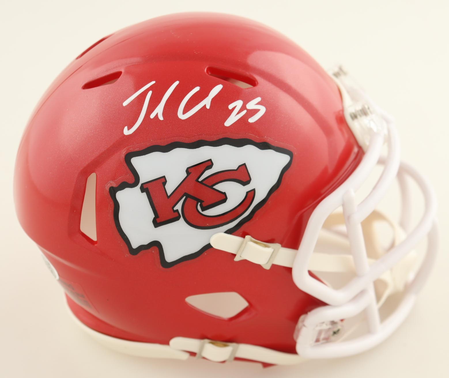 Jamaal Charles Signed Chiefs Speed Mini Helmet (JSA) at PristineAuction.com Jamaal Charles Signed Chiefs Speed Mini Helmet (JSA) at PristineAuction.com
