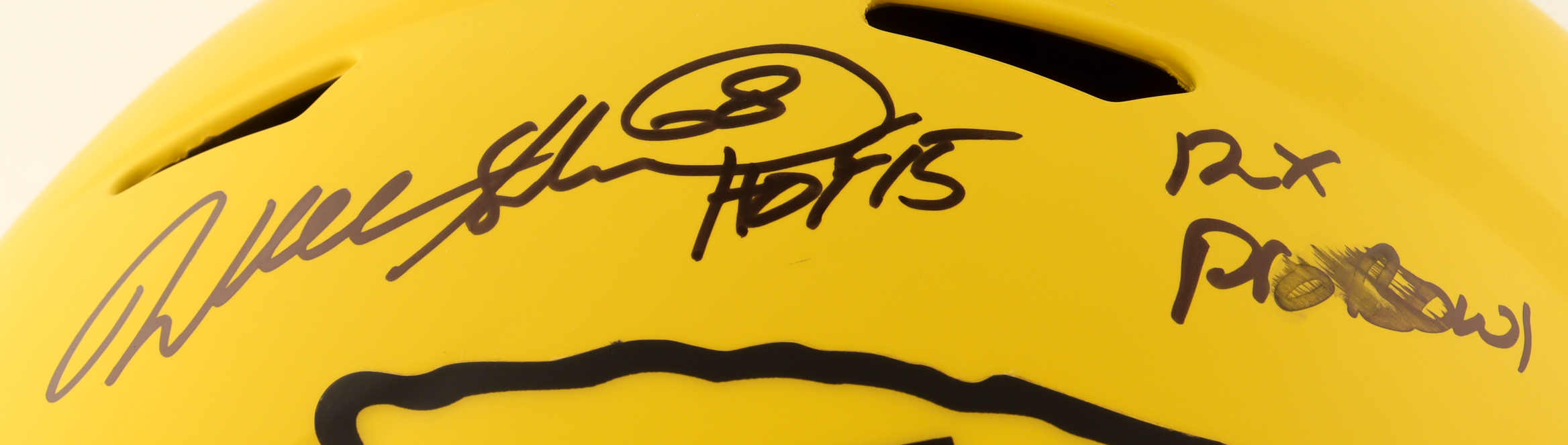 Will Shields Signed Chiefs Full-Size Authentic On-Field Rave Alternate Speed Helmet Inscribed "HOF 15" & "12x Pro Bowl" (JSA) at PristineAuction.com Will Shields Signed Chiefs Full-Size Authentic On-Field Rave Alternate Speed Helmet Inscribed "HOF 15" & "12x Pro Bowl" (JSA) at PristineAuction.com