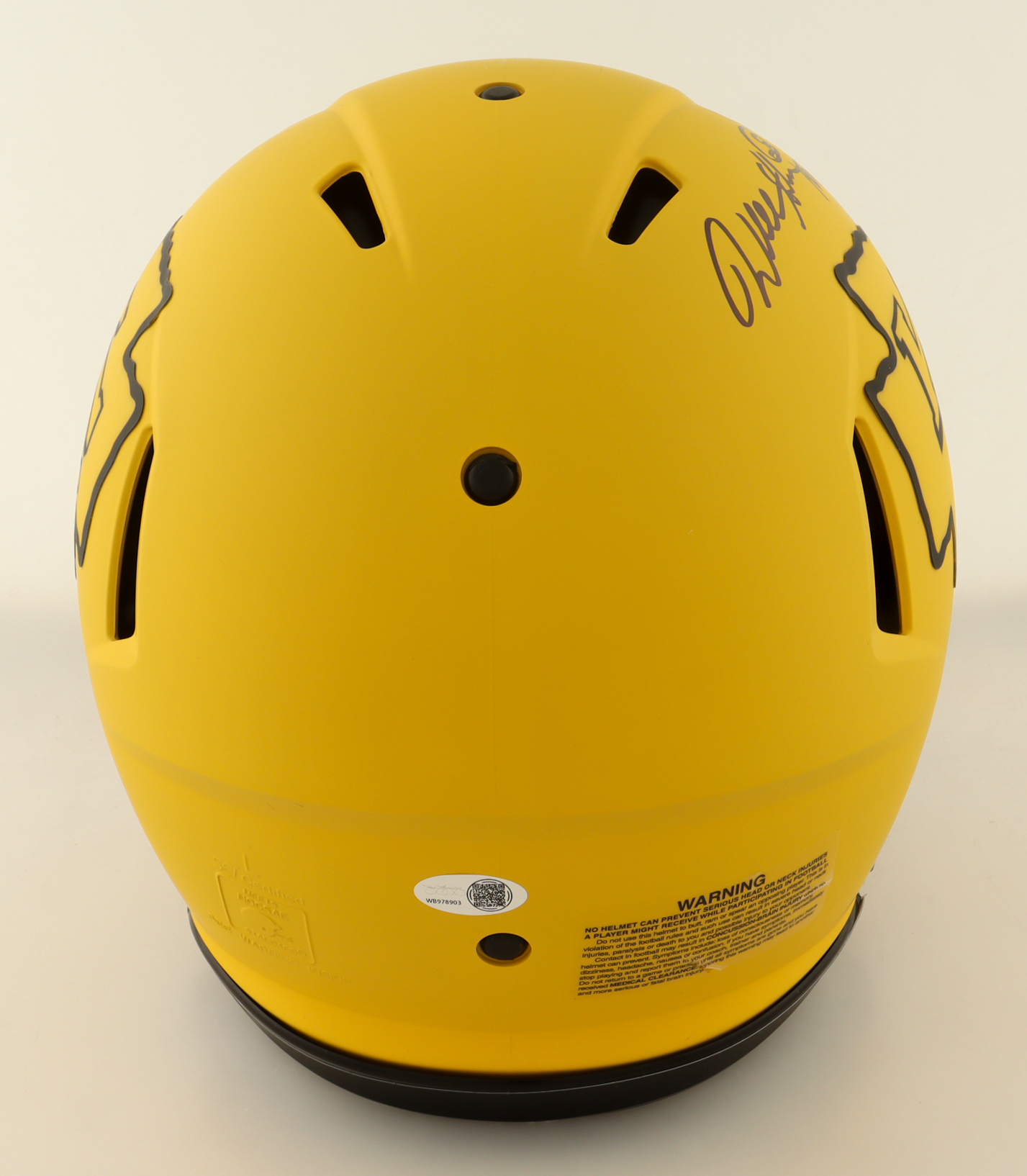 Will Shields Signed Chiefs Full-Size Authentic On-Field Rave Alternate Speed Helmet Inscribed "HOF 15" & "12x Pro Bowl" (JSA) at PristineAuction.com Will Shields Signed Chiefs Full-Size Authentic On-Field Rave Alternate Speed Helmet Inscribed "HOF 15" & "12x Pro Bowl" (JSA) at PristineAuction.com