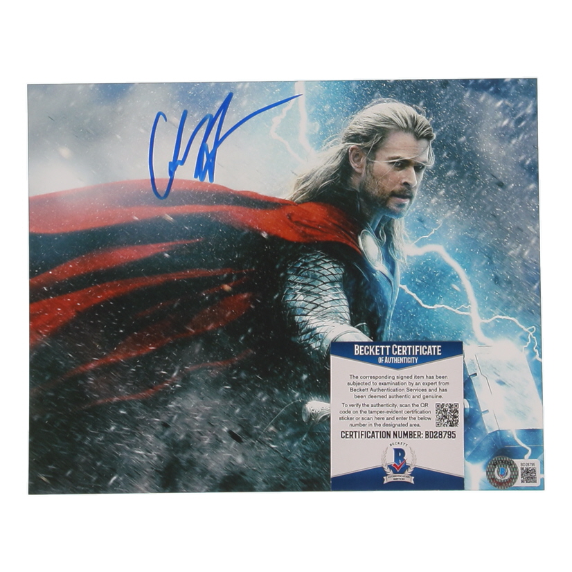 Chris Hemsworth Signed "Thor" 8x10 Photo (Beckett) at PristineAuction.com Chris Hemsworth Signed "Thor" 8x10 Photo (Beckett) at PristineAuction.com