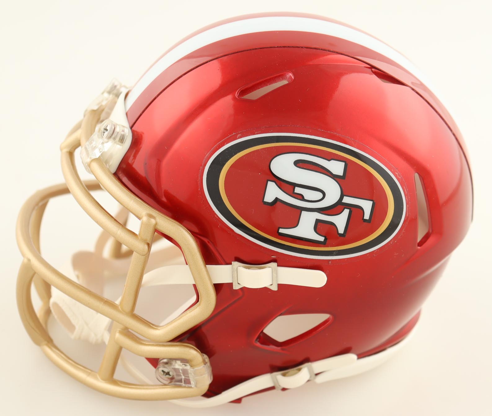 Fred Warner Signed 49ers Flash Alternate Speed Mini Helmet (Beckett) at PristineAuction.com Fred Warner Signed 49ers Flash Alternate Speed Mini Helmet (Beckett) at PristineAuction.com