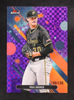 Paul Skenes 2025 Topps Finest Purple Checkerboard Refractor #50 #100/150 at PristineAuction.com