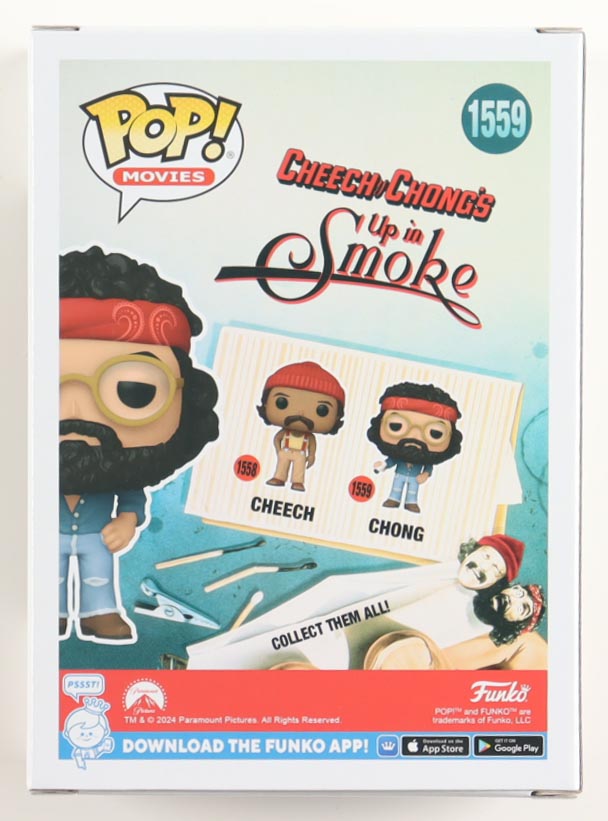 Tommy Chong Signed "Cheech & Chong's Up In Smoke" #1559 Chong Funko Pop! Vinyl Figure (Beckett) at PristineAuction.com Tommy Chong Signed "Cheech & Chong's Up In Smoke" #1559 Chong Funko Pop! Vinyl Figure (Beckett) at PristineAuction.com