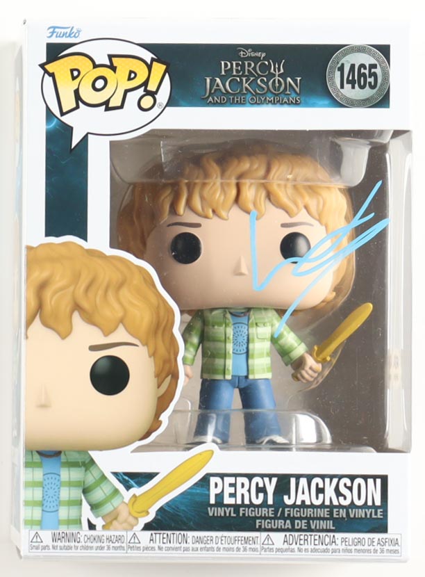 Walker Scobell Signed "Percy Jackson and the Olympians" #1465 Percy Jackson Funko Pop! Vinyl Figure (PSA) at PristineAuction.com Walker Scobell Signed "Percy Jackson and the Olympians" #1465 Percy Jackson Funko Pop! Vinyl Figure (PSA) at PristineAuction.com