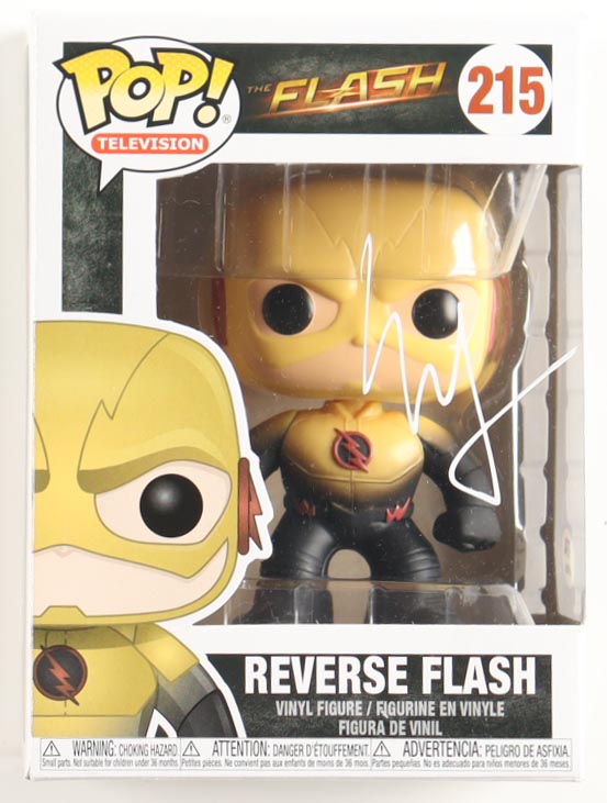 Ezra Miller Signed "The Flash" #215 Reverse Flash Funko Pop! Vinyl Figure (PSA) at PristineAuction.com Ezra Miller Signed "The Flash" #215 Reverse Flash Funko Pop! Vinyl Figure (PSA) at PristineAuction.com