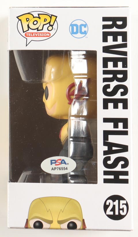 Ezra Miller Signed "The Flash" #215 Reverse Flash Funko Pop! Vinyl Figure (PSA) at PristineAuction.com Ezra Miller Signed "The Flash" #215 Reverse Flash Funko Pop! Vinyl Figure (PSA) at PristineAuction.com