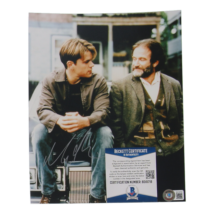 Matt Damon Signed "Good Will Hunting" 8x10 Photo (Beckett) at PristineAuction.com Matt Damon Signed "Good Will Hunting" 8x10 Photo (Beckett) at PristineAuction.com