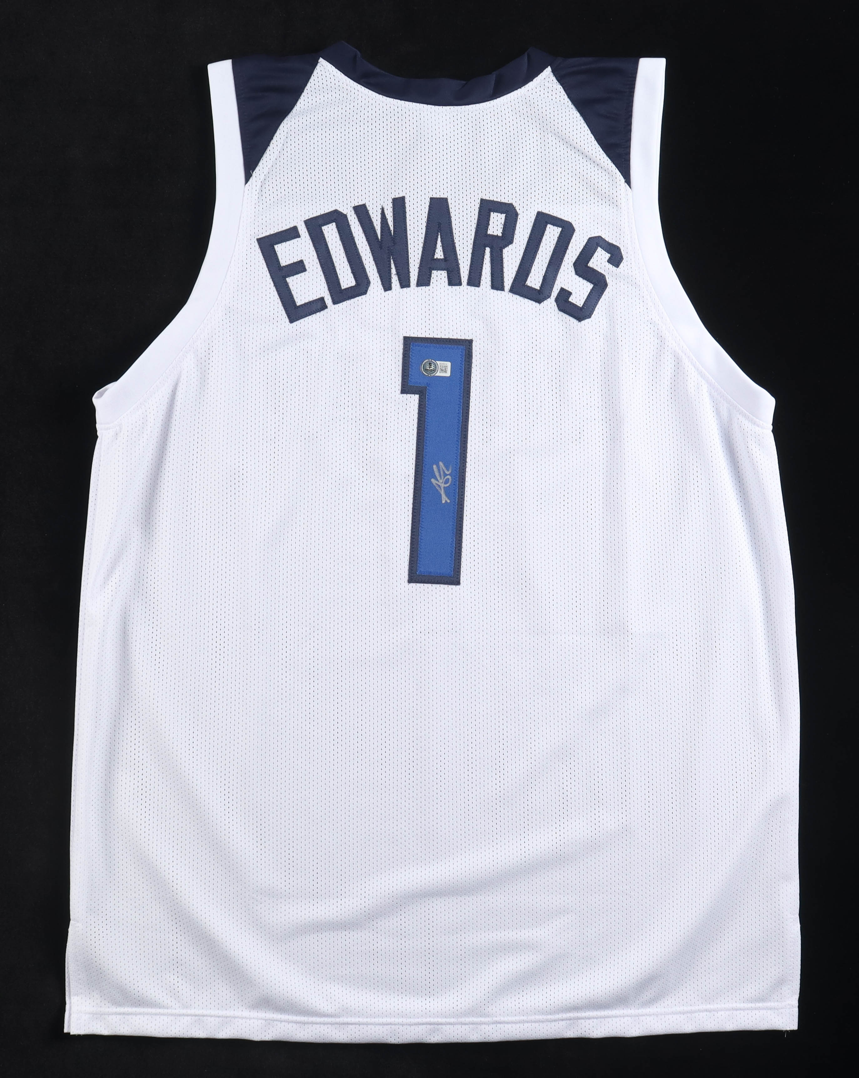 Anthony Edwards Signed Jersey (Beckett) at PristineAuction.com Anthony Edwards Signed Jersey (Beckett) at PristineAuction.com