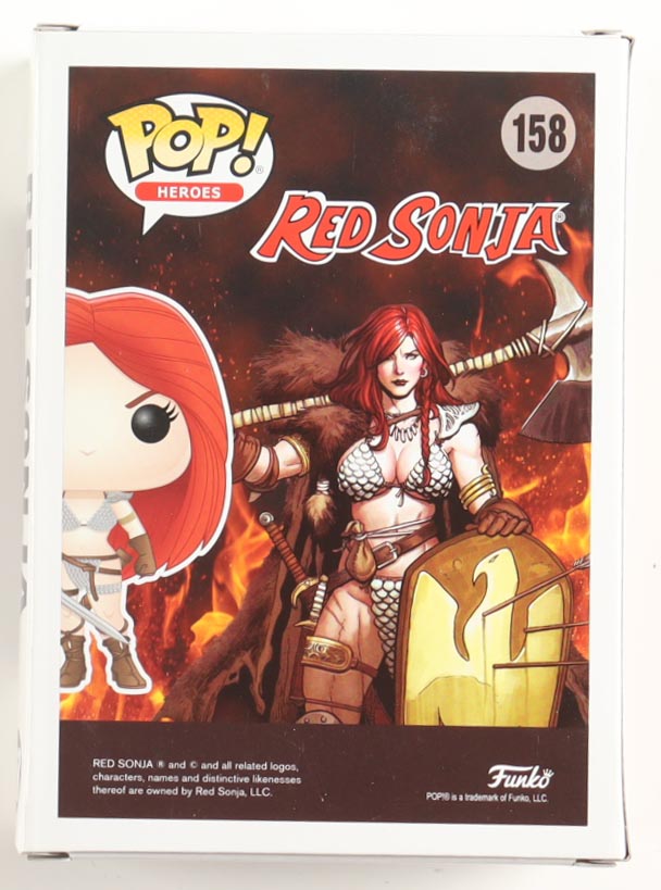 Matilda Lutz Signed "Red Sonja" #158 Red Sonja Funko Pop! Vinyl Figure (ACOA) at PristineAuction.com Matilda Lutz Signed "Red Sonja" #158 Red Sonja Funko Pop! Vinyl Figure (ACOA) at PristineAuction.com