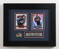 Joe Sakic Avalanche Custom Framed Hot Prospects & Upper Deck Card at PristineAuction.com