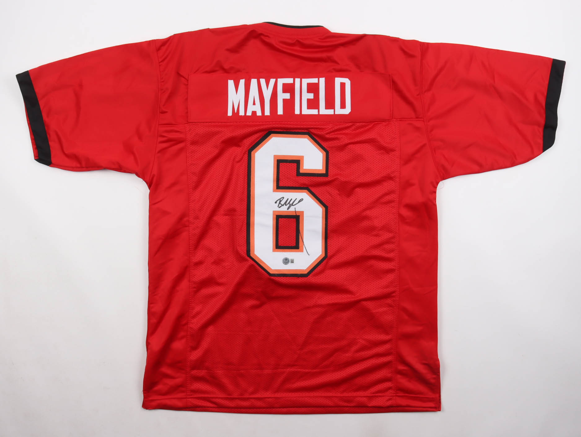 Baker Mayfield Signed Jersey (Beckett) at PristineAuction.com Baker Mayfield Signed Jersey (Beckett) at PristineAuction.com