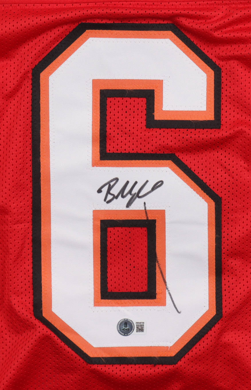 Baker Mayfield Signed Jersey (Beckett) at PristineAuction.com Baker Mayfield Signed Jersey (Beckett) at PristineAuction.com