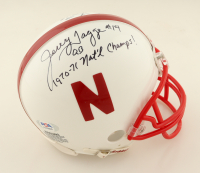 Tommie Frazier & Jerry Tagge Signed Nebraska Cornhuskers Mini Helmet Inscribed "94/95 Nat'l Champs!" & "1970-71 Nat'l Champs!" (PSA) at PristineAuction.com