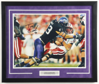 Tank Carder Signed TCU Horned Frogs Custom Framed Photo Display (Signature Sports Marketing) at PristineAuction.com