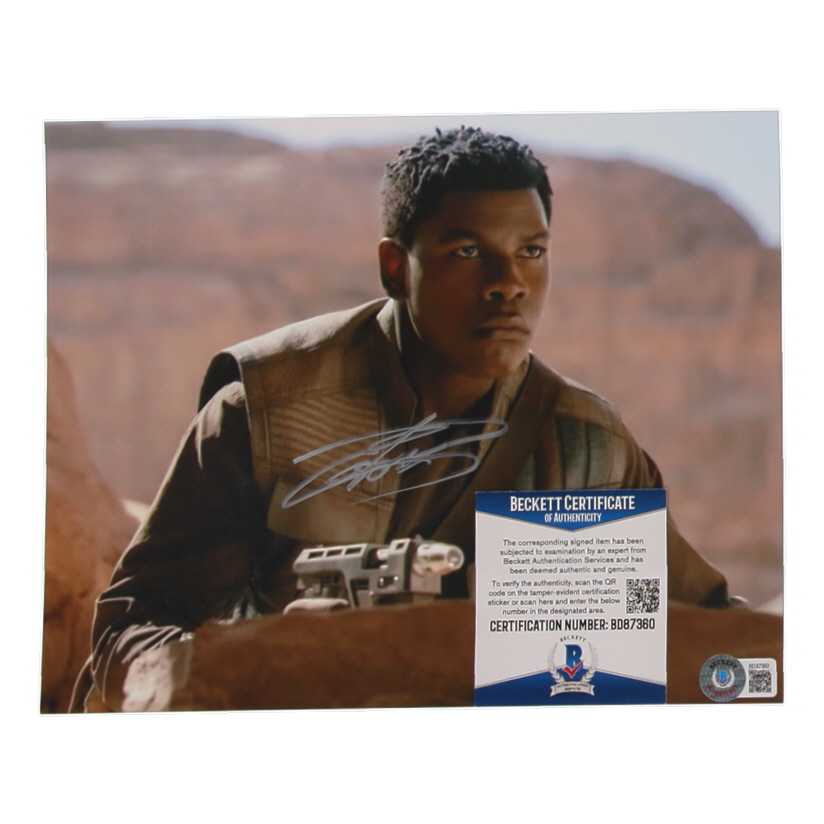 John Boyega Signed "STAR WARS: Episode VII: The Force Awakens" 8x10 Photo (Beckett) at PristineAuction.com John Boyega Signed "STAR WARS: Episode VII: The Force Awakens" 8x10 Photo (Beckett) at PristineAuction.com