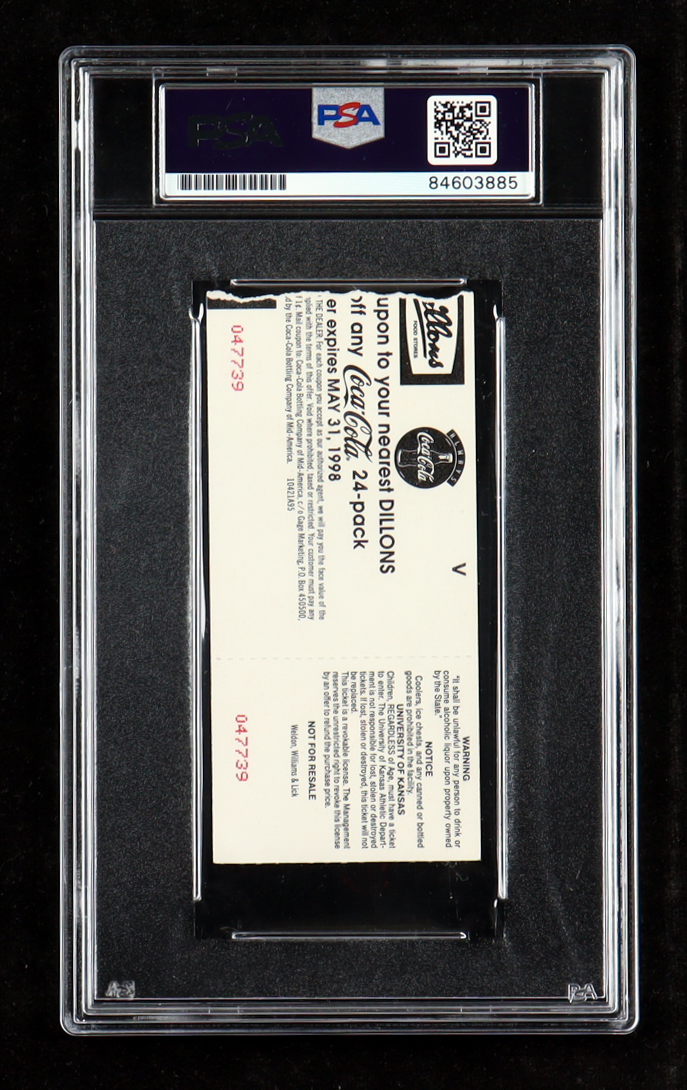 Tom Osborne Signed 1997 Nebraska Cornhuskers Game Ticket Inscribed "Win 249" (PSA) at PristineAuction.com Tom Osborne Signed 1997 Nebraska Cornhuskers Game Ticket Inscribed "Win 249" (PSA) at PristineAuction.com