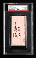 Tom Osborne Signed 1997 Nebraska Cornhuskers Game Ticket Inscribed "Win 249" (PSA) at PristineAuction.com