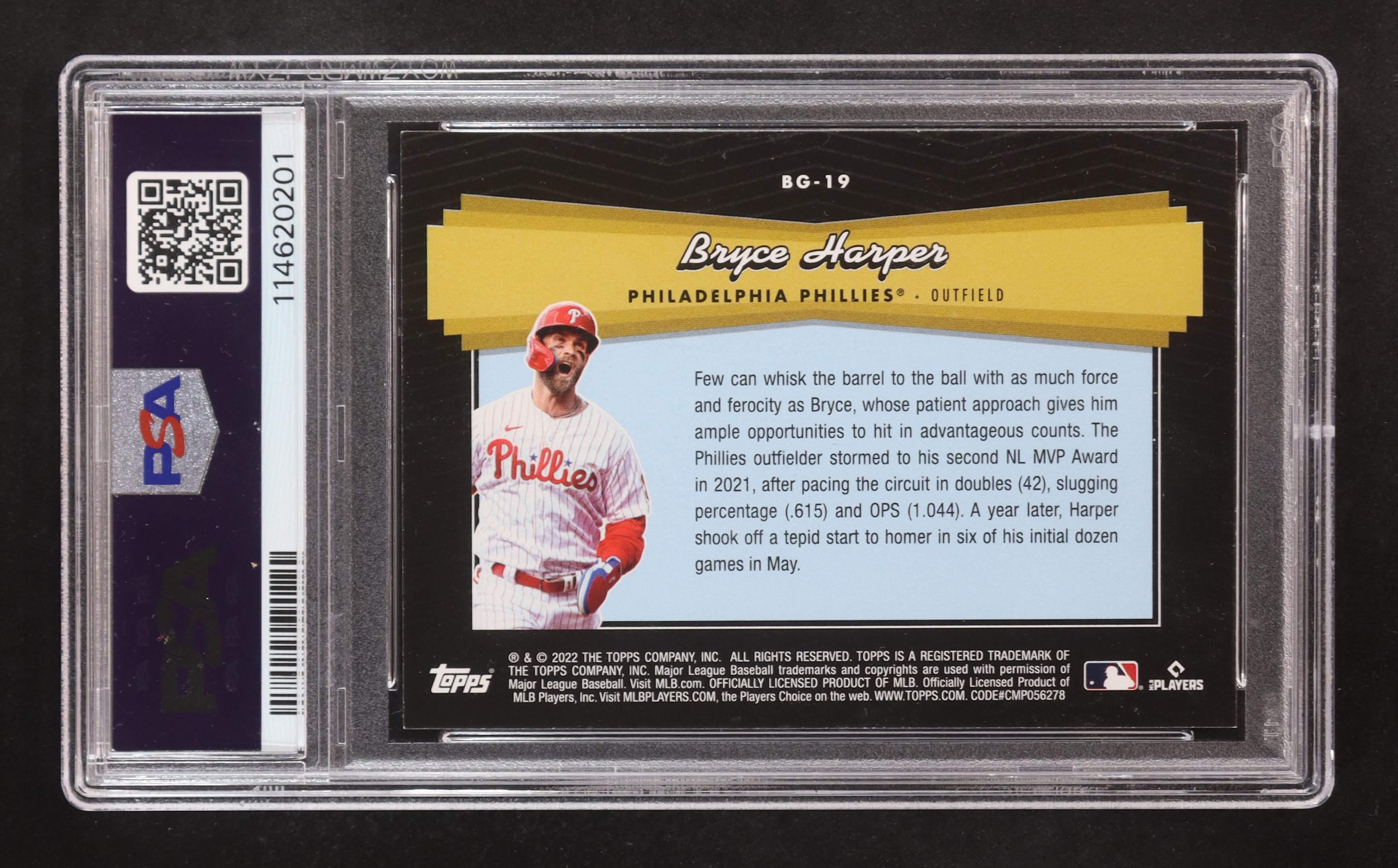 Bryce Harper 2022 Topps Update Black Gold #BG19 (PSA 7) at PristineAuction.com Bryce Harper 2022 Topps Update Black Gold #BG19 (PSA 7) at PristineAuction.com