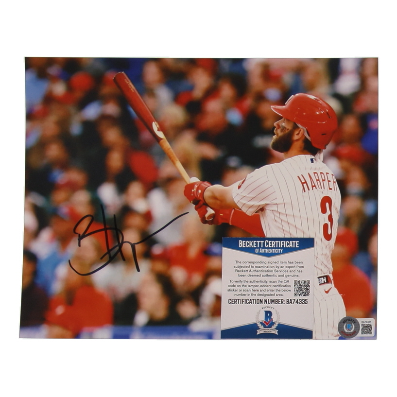 Bryce Harper Signed Phillies 8x10 Photo (Beckett) at PristineAuction.com Bryce Harper Signed Phillies 8x10 Photo (Beckett) at PristineAuction.com