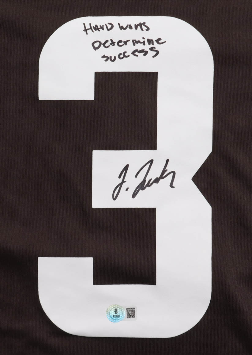 Jerry Jeudy Signed Browns Nike Authentic Jersey Inscribed "Hark Work Determines Success" (Beckett) at PristineAuction.com Jerry Jeudy Signed Browns Nike Authentic Jersey Inscribed "Hark Work Determines Success" (Beckett) at PristineAuction.com