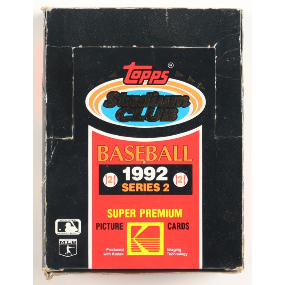 1992 Topps Stadium Club Series 2 Baseball Hobby Box with (36) Packs at PristineAuction.com