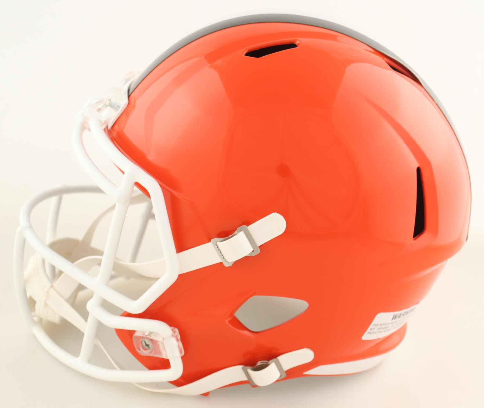 Paul Warfield Signed Browns Full-Size Speed Helmet Inscribed "HOF 83" (Beckett) at PristineAuction.com Paul Warfield Signed Browns Full-Size Speed Helmet Inscribed "HOF 83" (Beckett) at PristineAuction.com