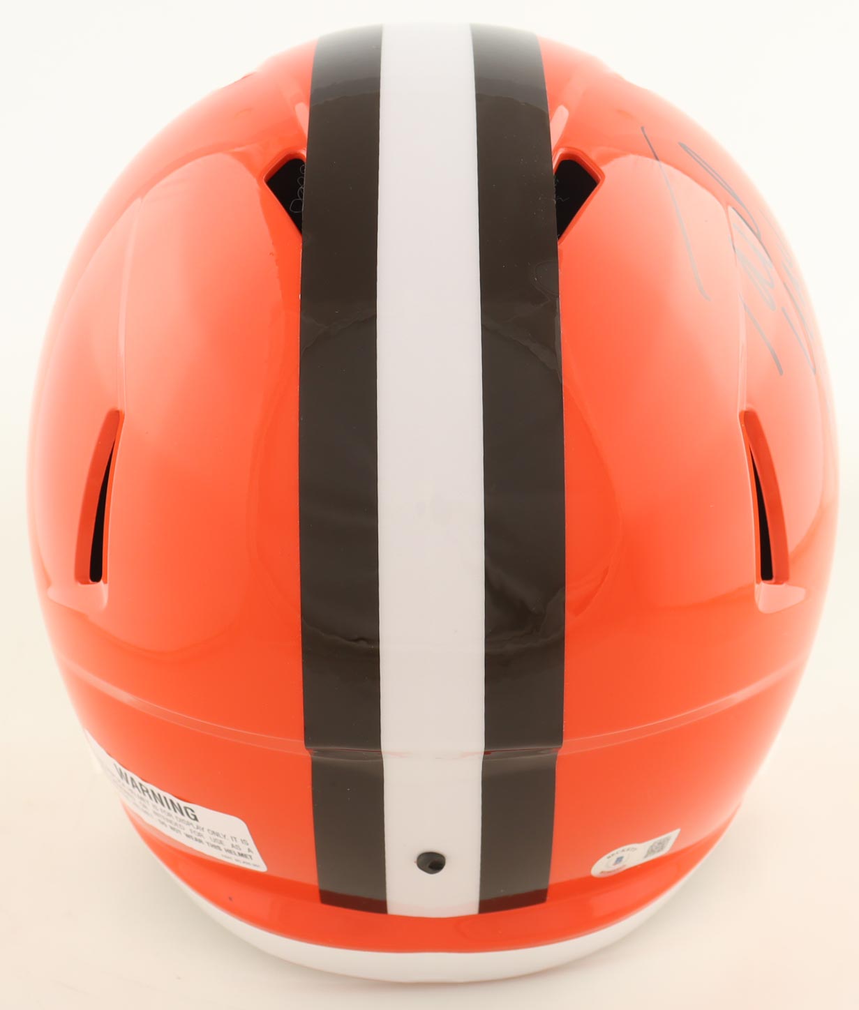 Paul Warfield Signed Browns Full-Size Speed Helmet Inscribed "HOF 83" (Beckett) at PristineAuction.com Paul Warfield Signed Browns Full-Size Speed Helmet Inscribed "HOF 83" (Beckett) at PristineAuction.com