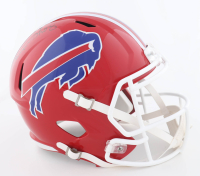 Thurman Thomas Signed Bills Full-Size Speed Helmet (Beckett) at PristineAuction.com