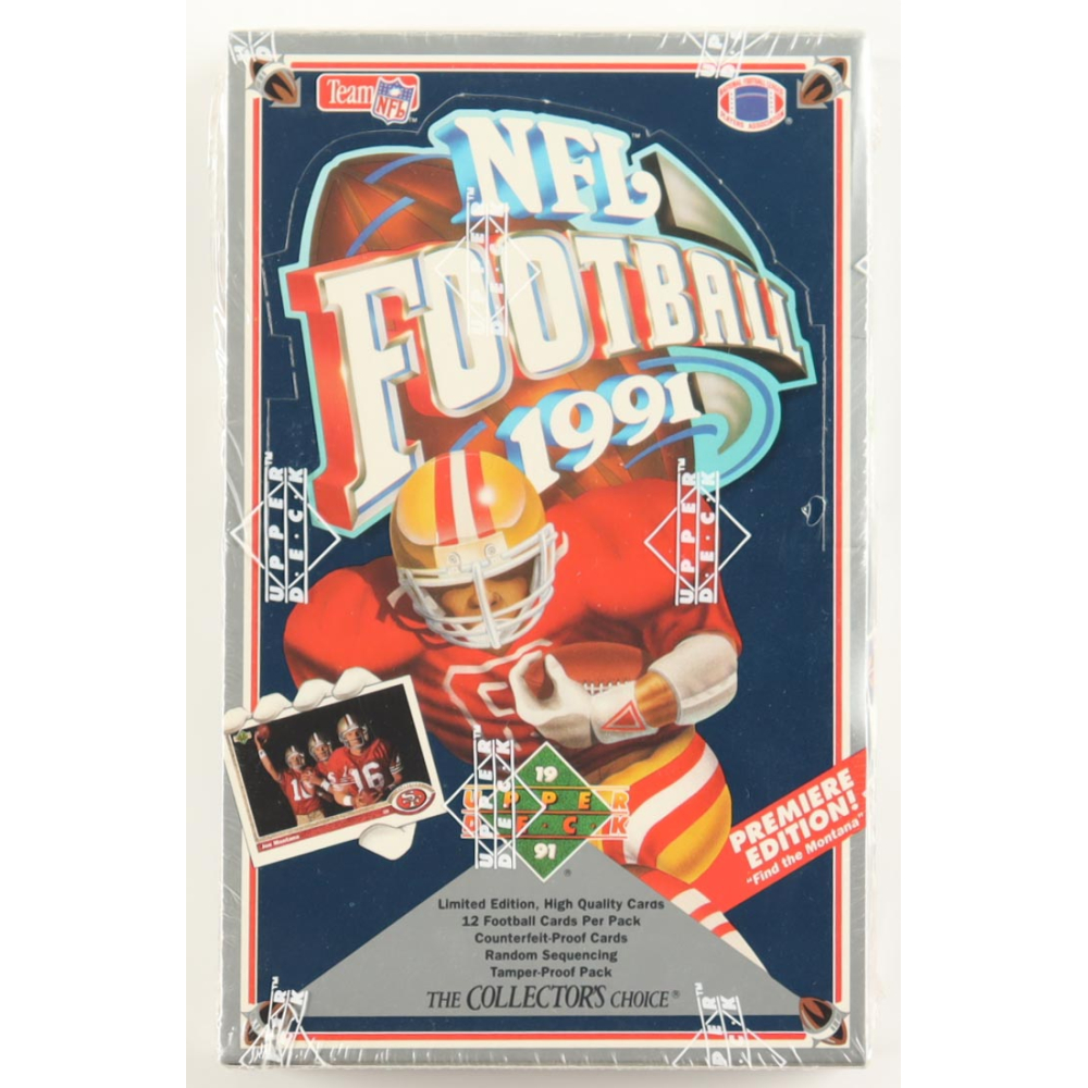 1991 Upper Deck Premiere Edition Football Box with (36) Packs at PristineAuction.com