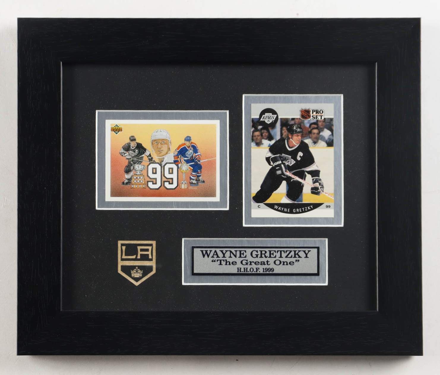 Wayne Gretzky Kings Custom Framed Upper Deck & Pro Set Card Display at PristineAuction.com Wayne Gretzky Kings Custom Framed Upper Deck & Pro Set Card Display at PristineAuction.com