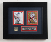 Henrik Lundqvist Rangers Custom Framed SP & Ultra Card Display at PristineAuction.com