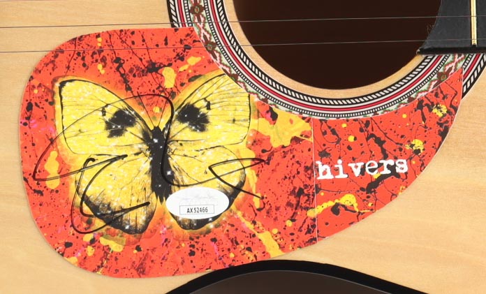 Ed Sheeran Guitar with Signed Custom Insert Pickguard (JSA) at PristineAuction.com Ed Sheeran Guitar with Signed Custom Insert Pickguard (JSA) at PristineAuction.com