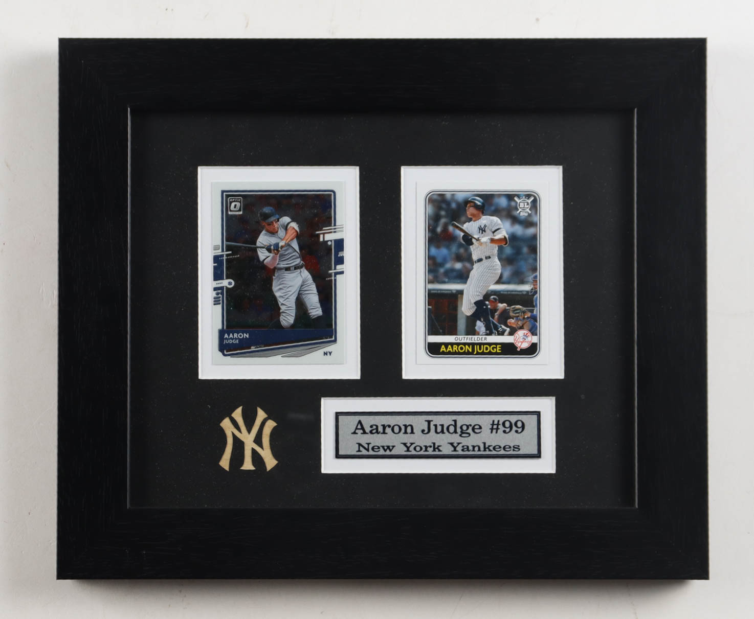 Aaron Judge Yankees Custom Framed Donruss Optic & Topps Card Display at PristineAuction.com Aaron Judge Yankees Custom Framed Donruss Optic & Topps Card Display at PristineAuction.com