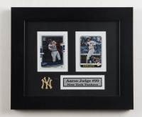 Aaron Judge Yankees Custom Framed Donruss Optic & Topps Card Display at PristineAuction.com