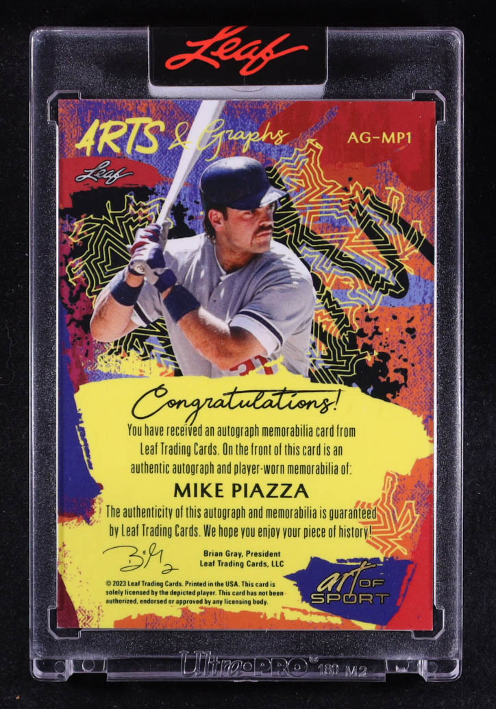 Mike Piazza 2023 Leaf Art Of Sport Arts & Graphs Auto #AG-MP1 #2/2 at PristineAuction.com Mike Piazza 2023 Leaf Art Of Sport Arts & Graphs Auto #AG-MP1 #2/2 at PristineAuction.com