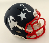 N'Keal Harry Signed Patriots Amp Alternate Speed Mini Helmet (Beckett) at PristineAuction.com