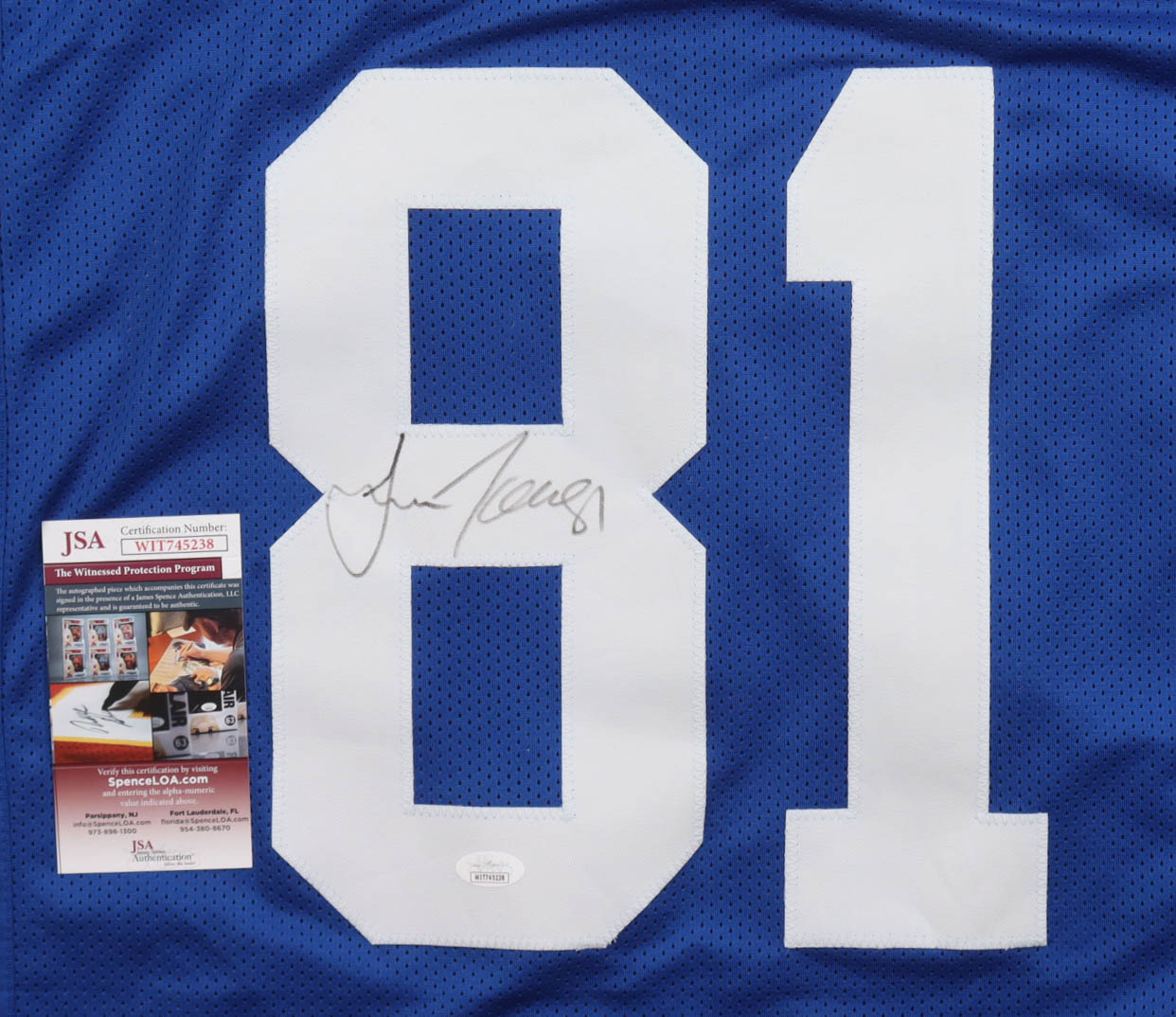 Amani Toomer Signed Jersey (JSA) at PristineAuction.com Amani Toomer Signed Jersey (JSA) at PristineAuction.com