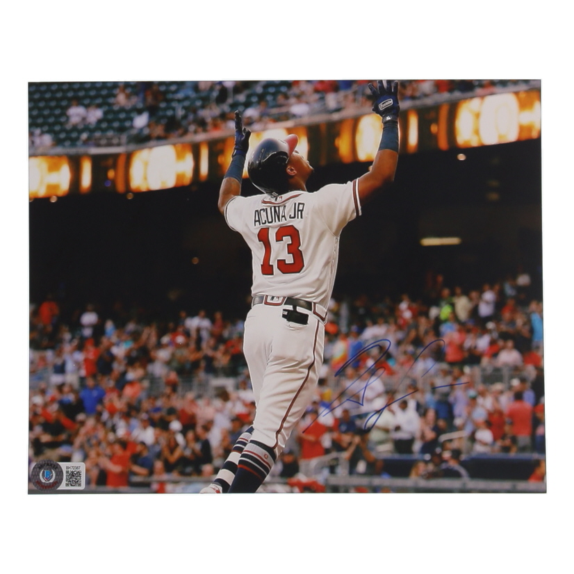 Ronald Acuna Jr. Signed Braves 8x10 Photo (Beckett) at PristineAuction.com Ronald Acuna Jr. Signed Braves 8x10 Photo (Beckett) at PristineAuction.com