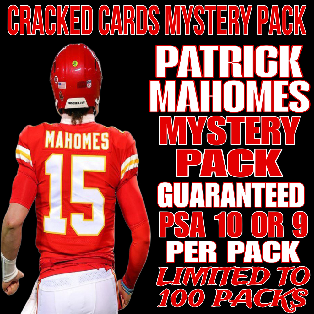 Cracked Cards Patrick Mahomes Mystery Box Edition #1 (Limited to 100 Packs) at PristineAuction.com