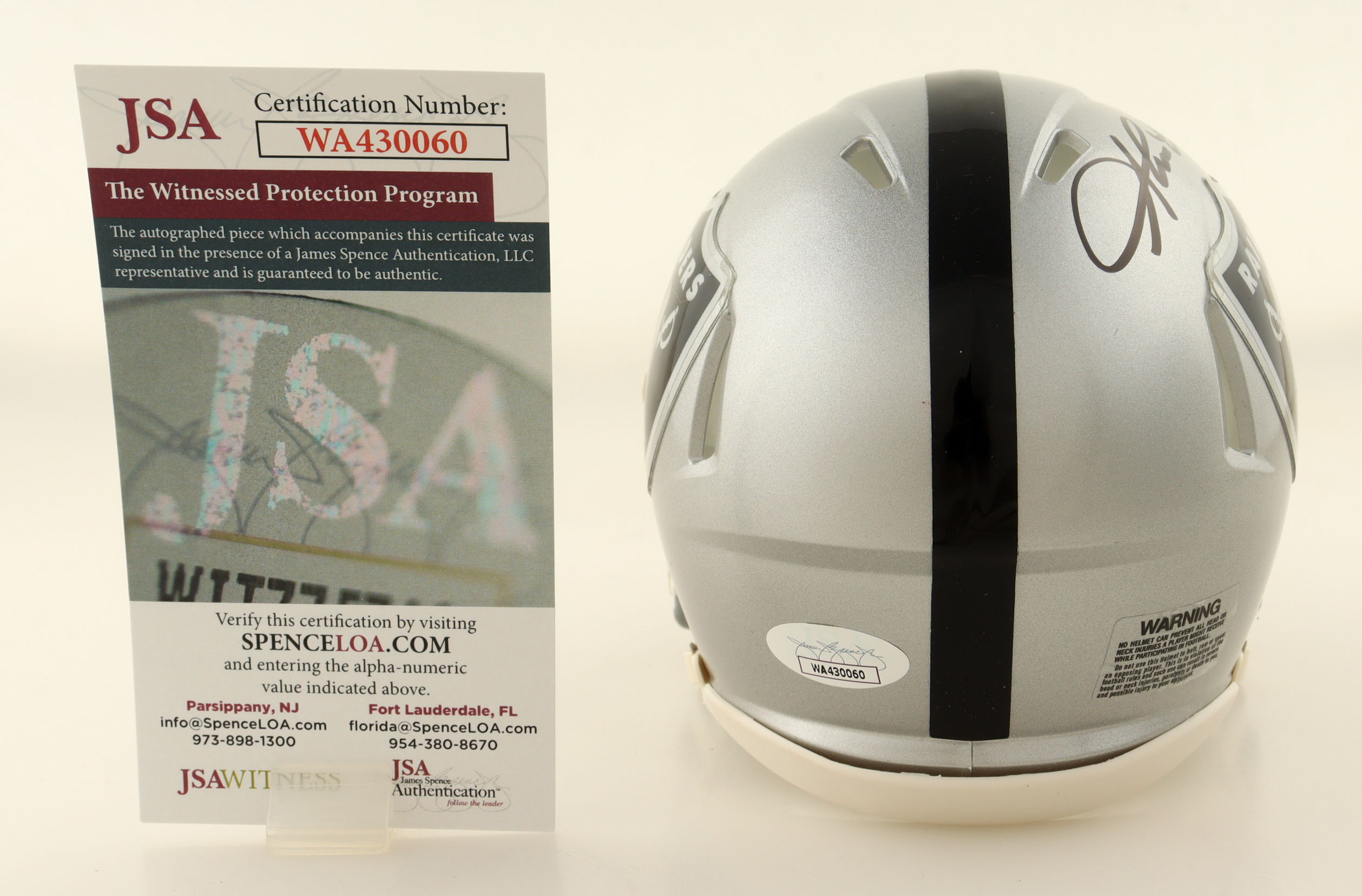 Shane Lechler Signed Raiders Speed Mini Helmet (JSA) at PristineAuction.com Shane Lechler Signed Raiders Speed Mini Helmet (JSA) at PristineAuction.com