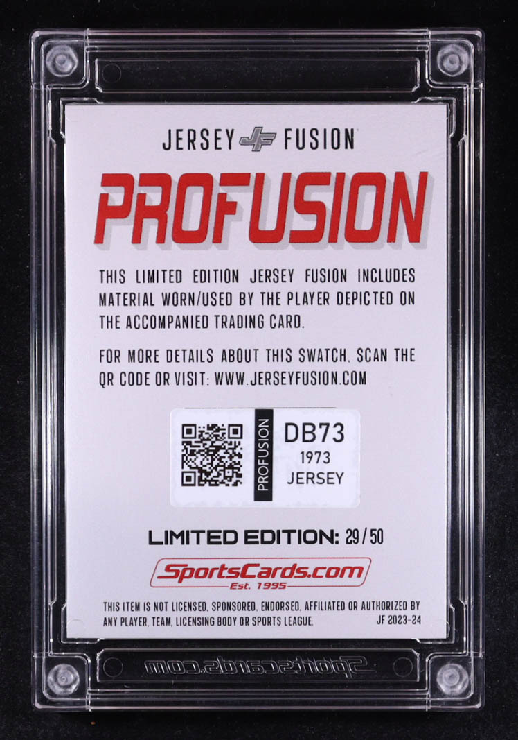 Dusty Baker 2023-24 Jersey Fusion Profusion 1973 Jersey Limited Edition #DB73 #29/50 at PristineAuction.com Dusty Baker 2023-24 Jersey Fusion Profusion 1973 Jersey Limited Edition #DB73 #29/50 at PristineAuction.com