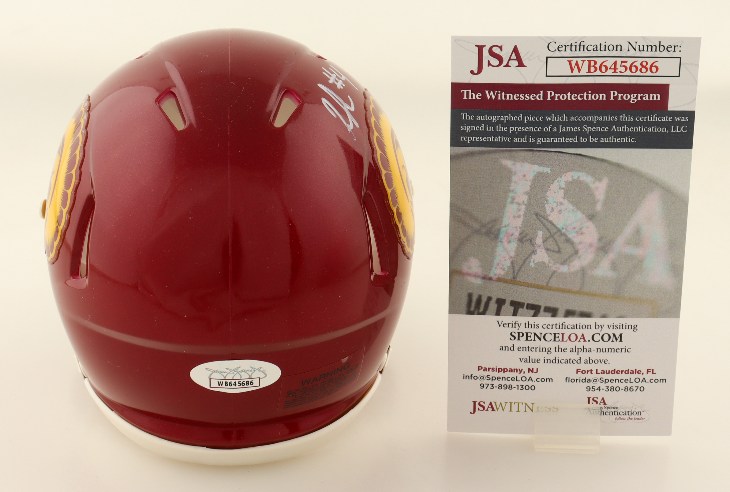 Woody Marks Signed USC Trojans Speed Mini Helmet (JSA) at PristineAuction.com Woody Marks Signed USC Trojans Speed Mini Helmet (JSA) at PristineAuction.com