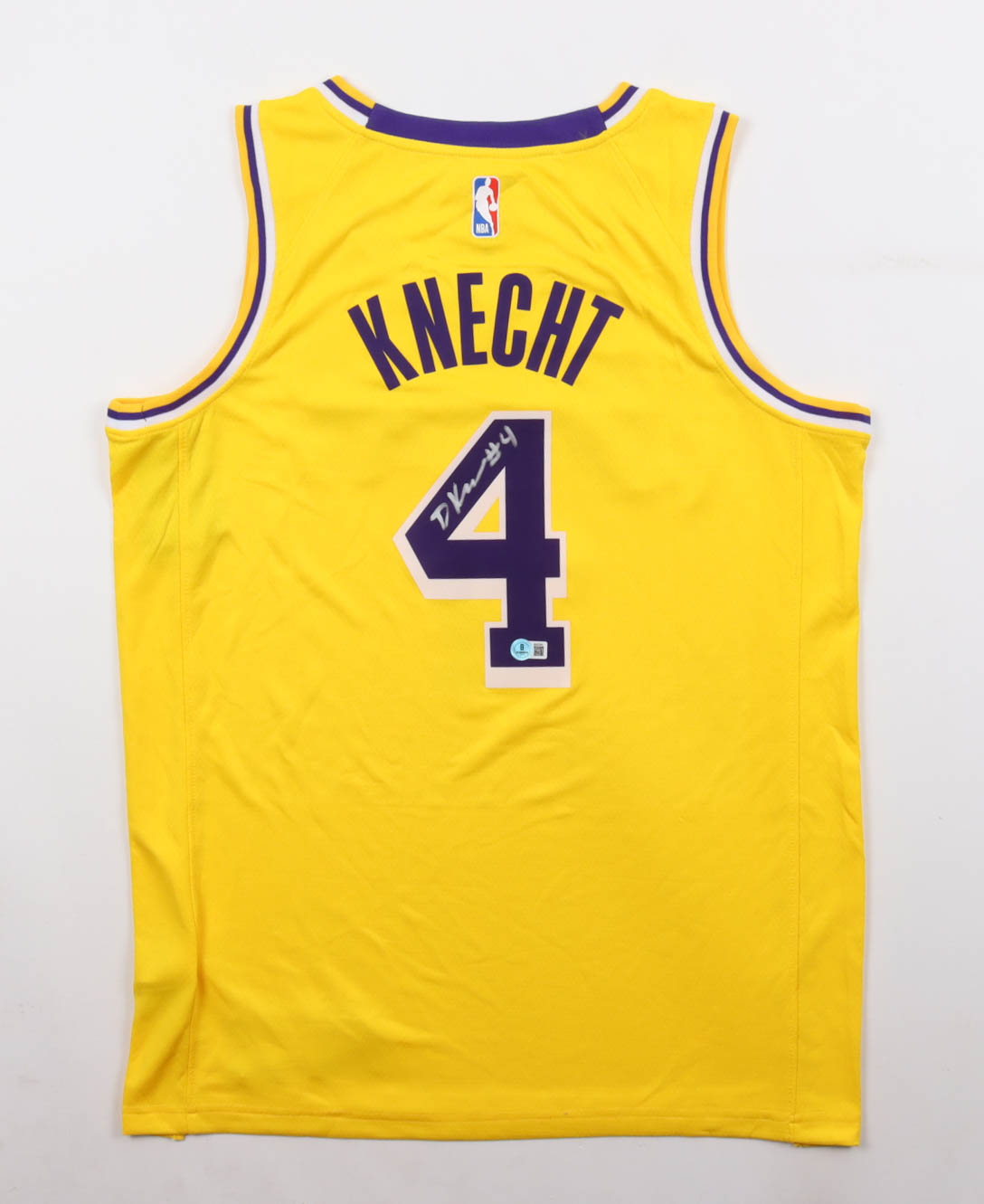 Dalton Knecht Signed Lakers Nike Authentic Jersey (Beckett) at PristineAuction.com Dalton Knecht Signed Lakers Nike Authentic Jersey (Beckett) at PristineAuction.com