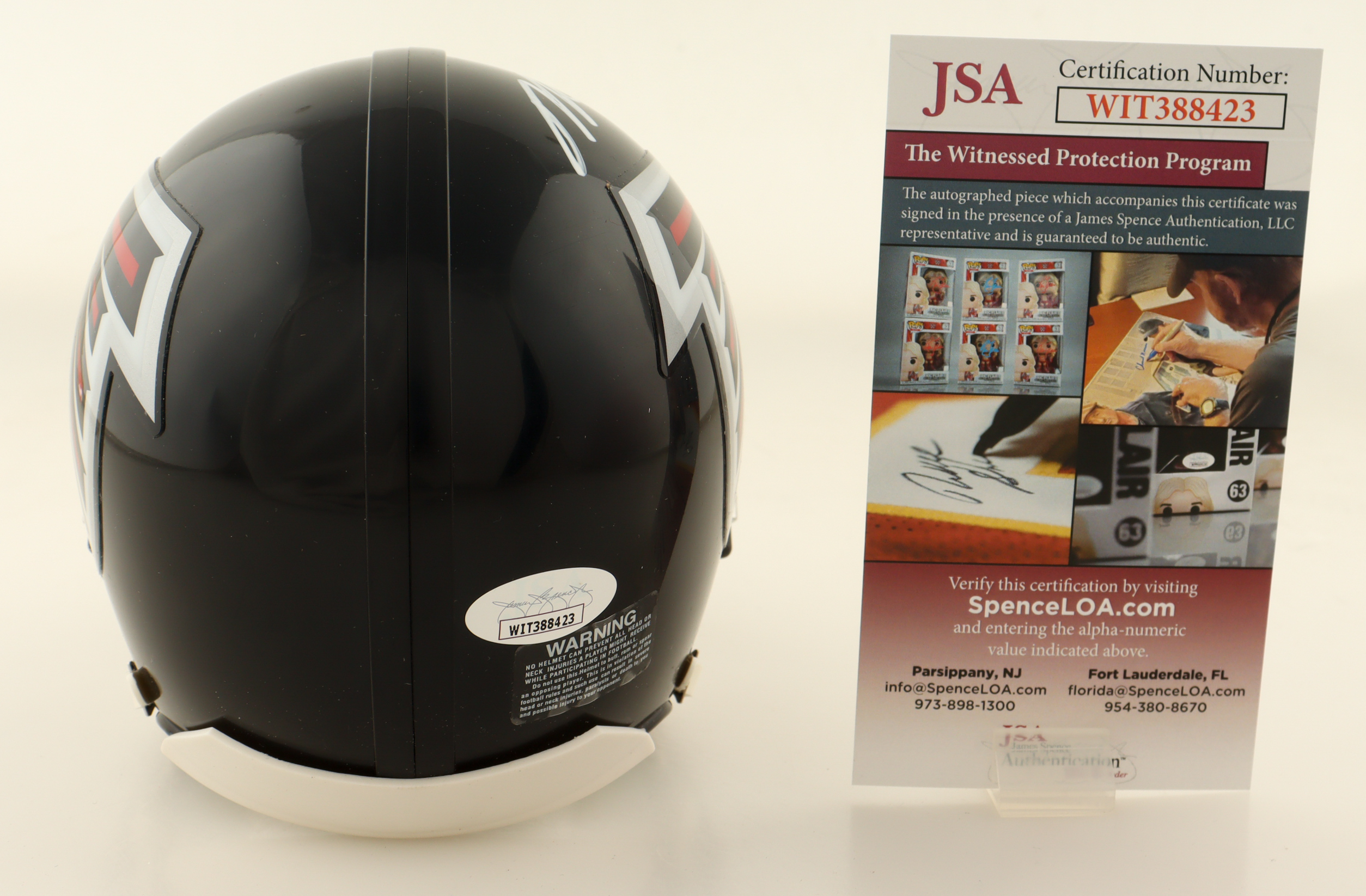 Michael Vick Signed Falcons Mini Helmet (JSA) at PristineAuction.com Michael Vick Signed Falcons Mini Helmet (JSA) at PristineAuction.com