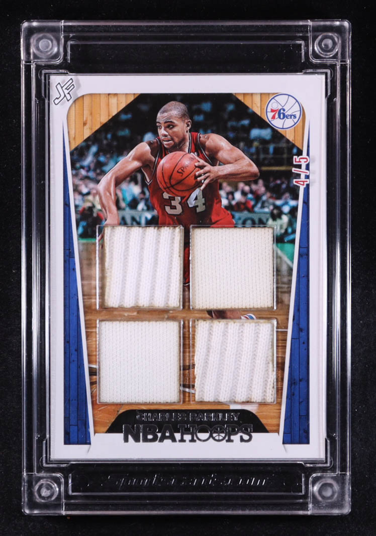 Charles Barkley 2025 Jersey Fusion NBA Hoops Quadruple Patch #CB89 #4/5 at PristineAuction.com Charles Barkley 2025 Jersey Fusion NBA Hoops Quadruple Patch #CB89 #4/5 at PristineAuction.com